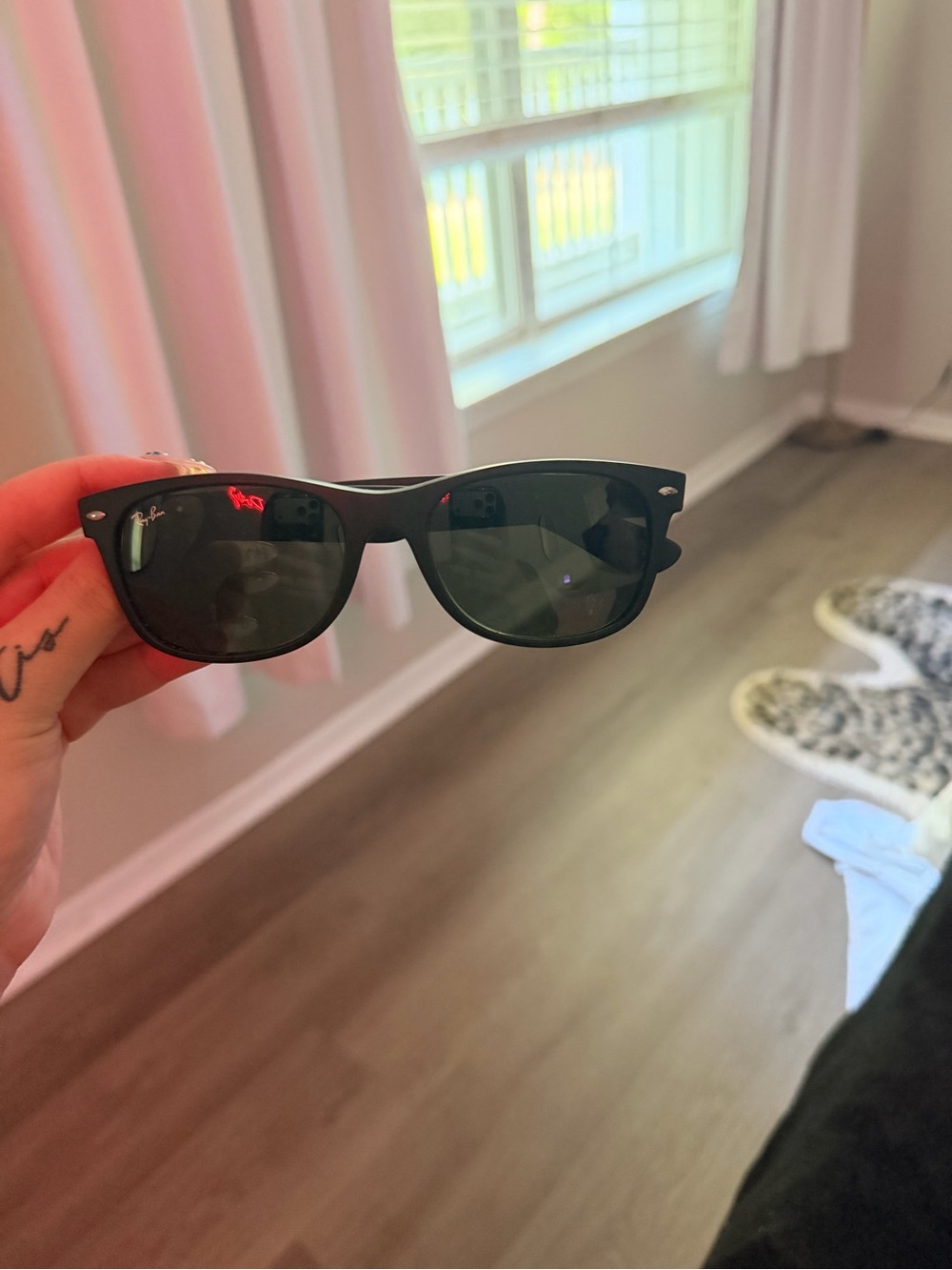 Ray-Ban Black Wayfarer-Style Sunglasses
